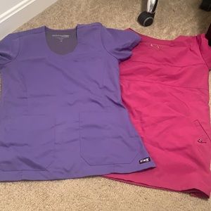 XS GREYS ANATOMY SCRUB TOPS